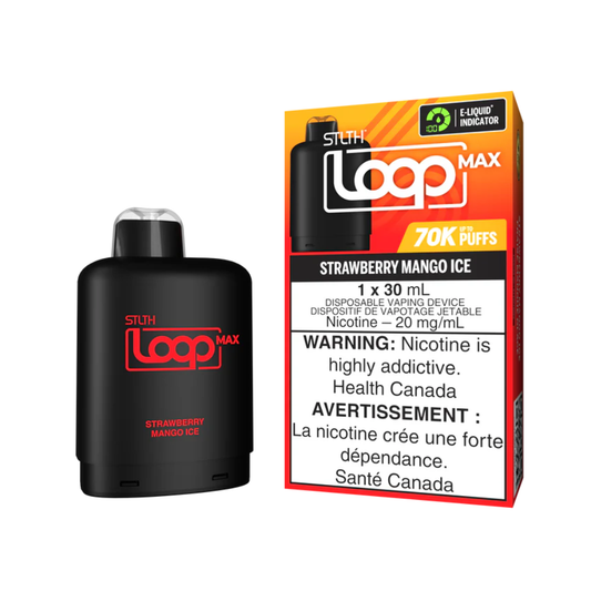 STLTH 70k Loop Max Pre-filled Vape Pod - Strawberry Mango Ice