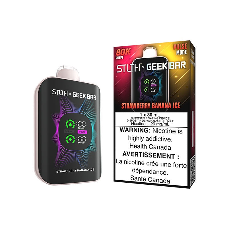 STLTH x Geek Bar 80K  Disposable vape - Strawberry Banana Ice