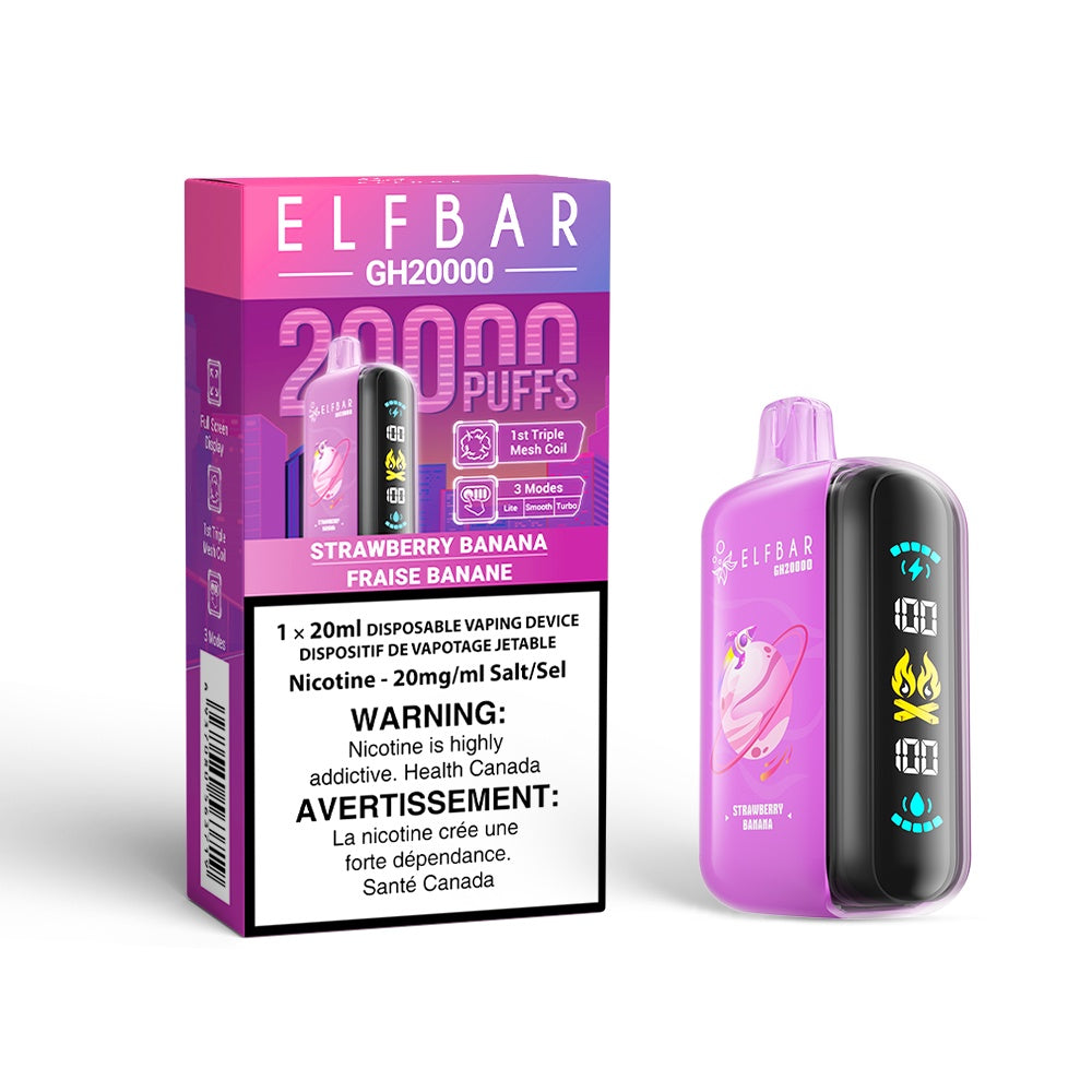 Elf Bar GH20000 Disposable Vape  - Strawberry Banana