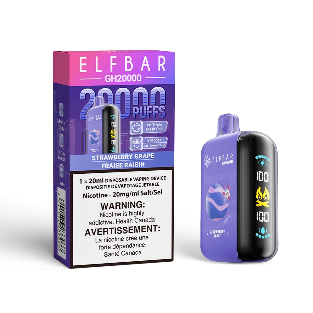 Elf Bar GH20000 Disposable Vape  - Strawberry Grape
