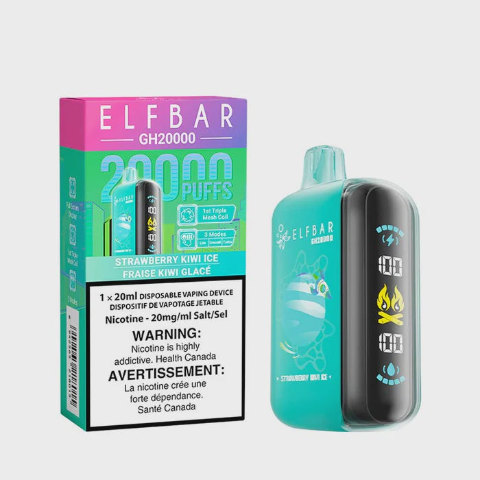 Elf Bar GH20000 Disposable Vape  - Strawberry Kiwi Ice