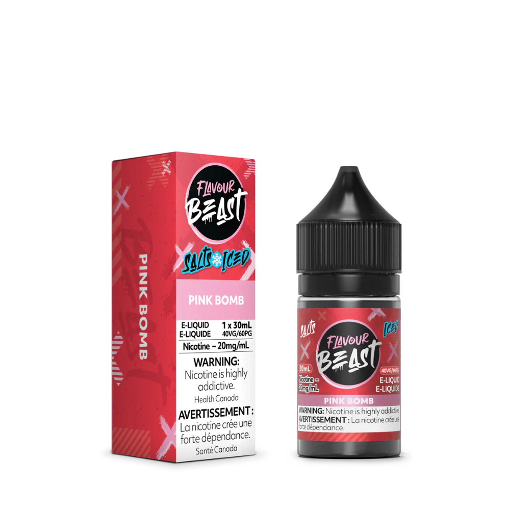 Flavour Beast Salt Nic Vape Juice - Pink Bomb Iced (30ml)