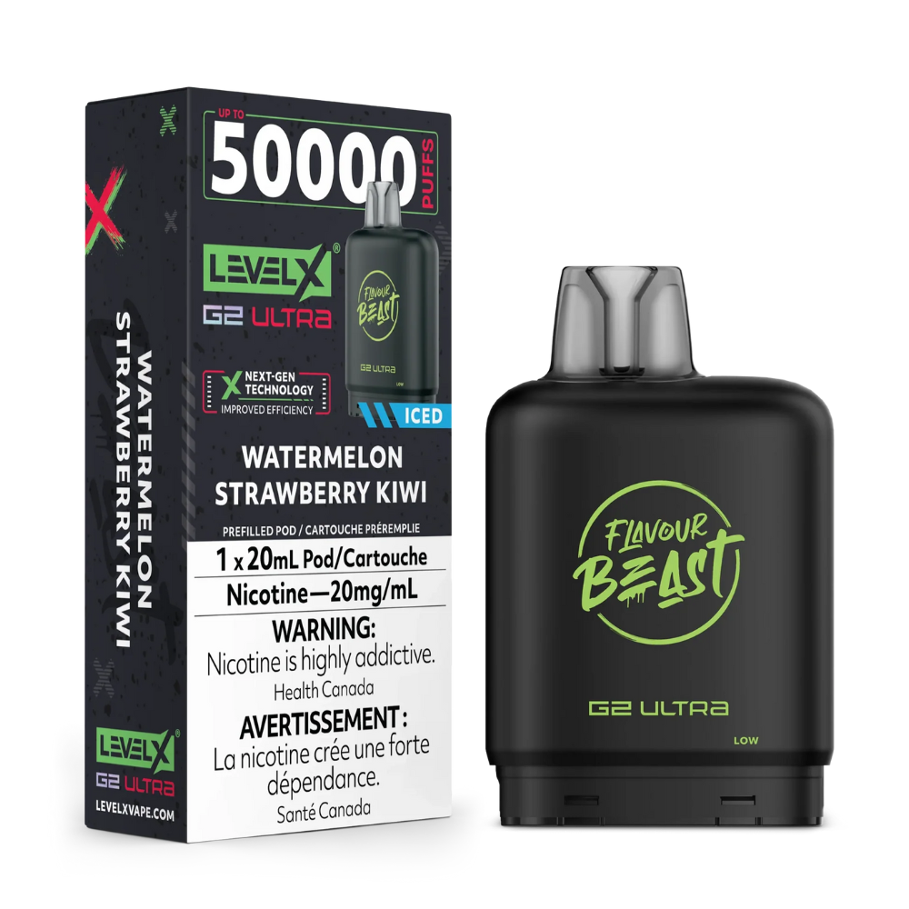 Level X Flavour Beast G2 Ultra 50K Vape Pod - Watermelon Strawberry Kiwi Iced