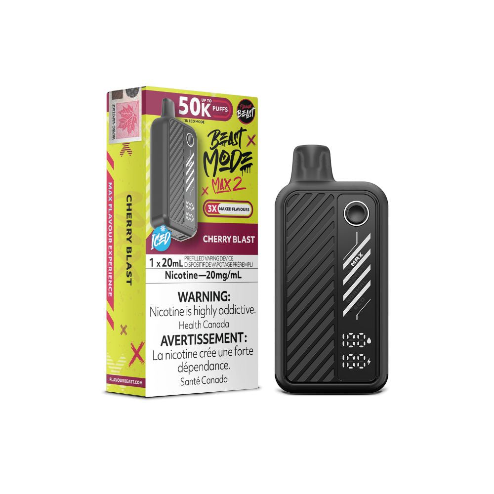 Flavour Beast Beast Mode Max 2 50K Disposable Vape - Cherry Blast Ice