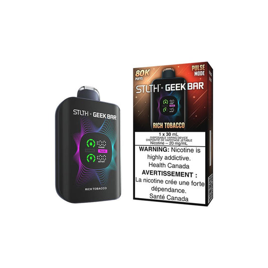 STLTH x Geek Bar 80K  Disposable vape - Rich Tobacco