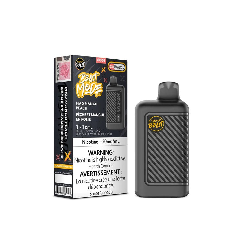 Flavour Beast Beast Mode Max 2 50K Disposable Vape - Mad Mango Peach