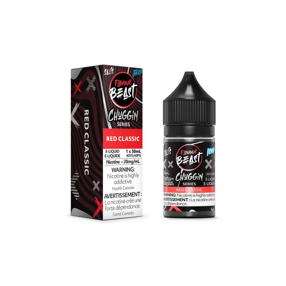 Flavour Beast Chuggin  ICE Salt Nic Vape Juice - Red Classic (30ml)