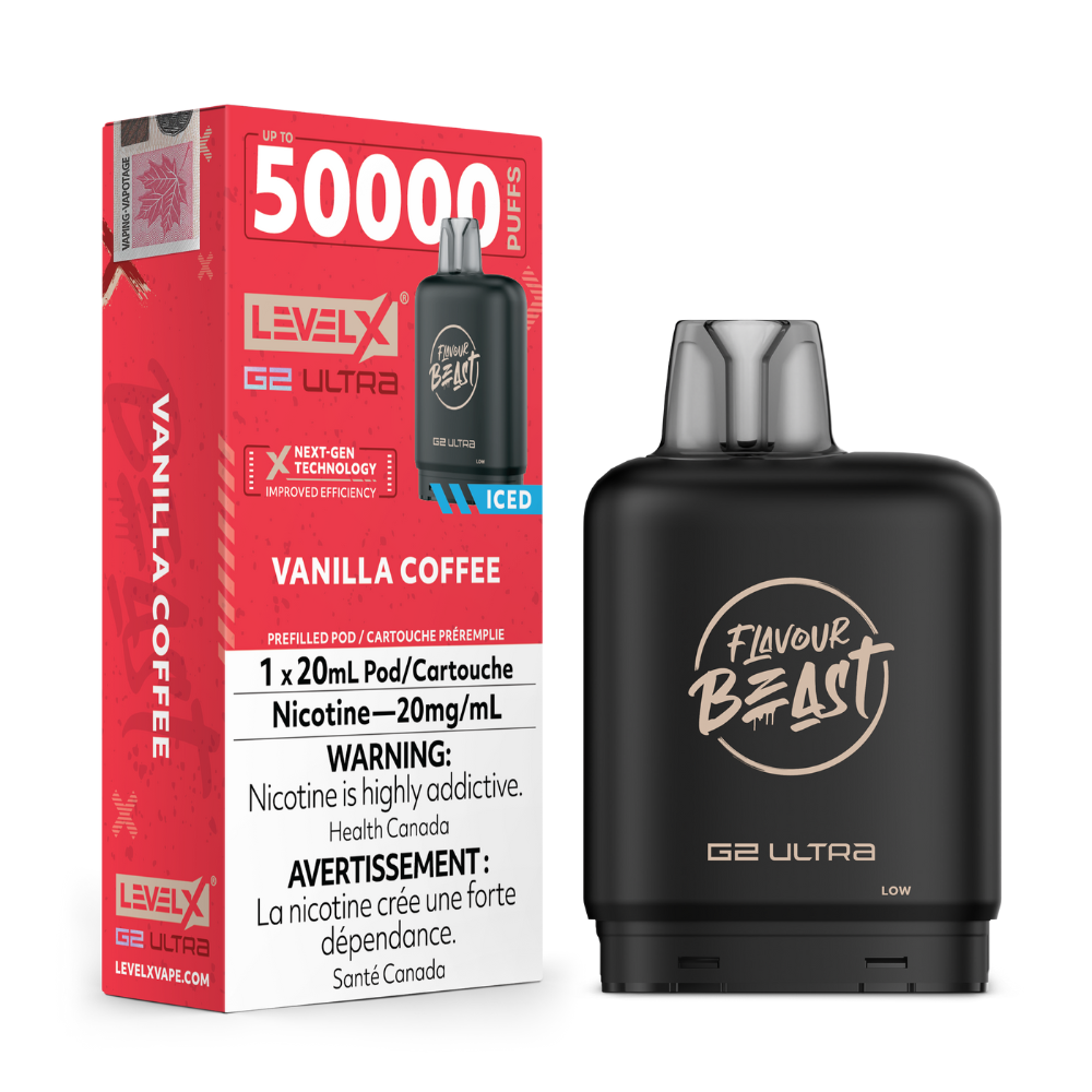 Level X Flavour Beast G2 Ultra 50K Vape Pod - Vanilla Coffee Iced
