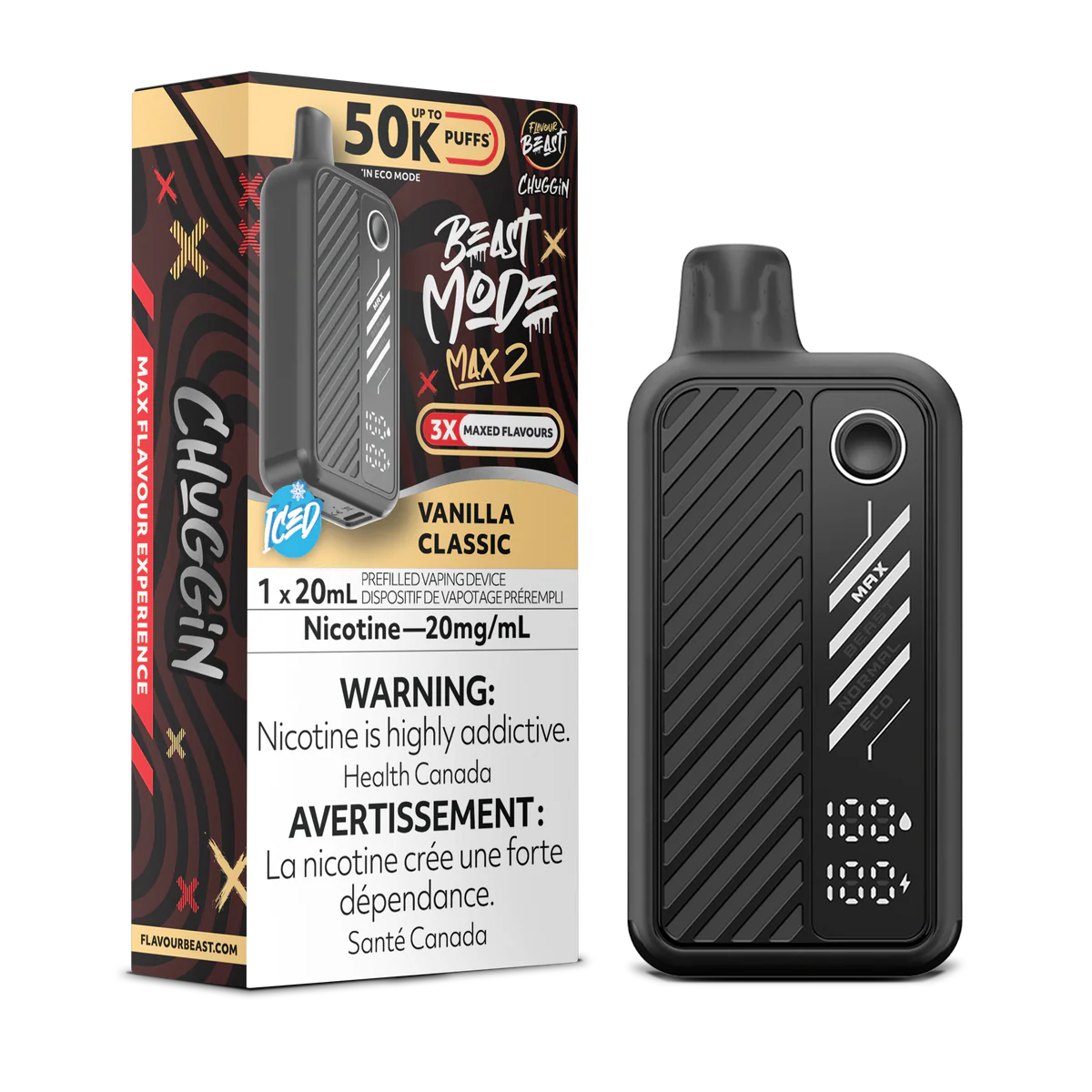Flavour Beast Beast Mode Max 50K Disposable Vape - Vanilla Classic