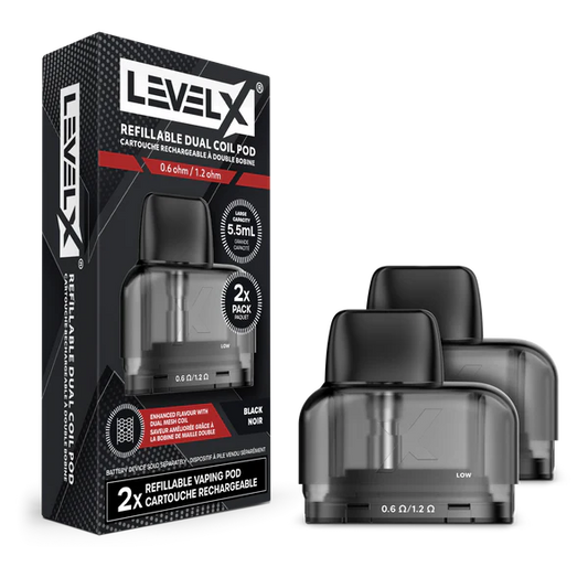Level X Refillable Dual Coil Pod