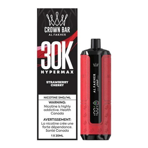 Al Fakher Crown Bar 30k HyperMax Disposable Vape - Strawberry Cherry