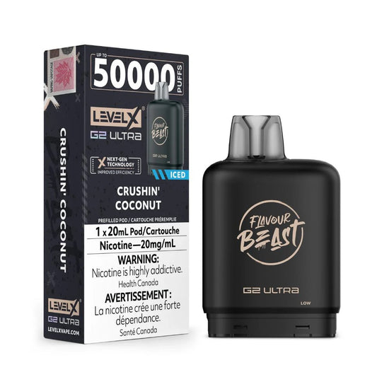 Level X Flavour Beast G2 Ultra 50K Vape Pod - Crushin Coconut