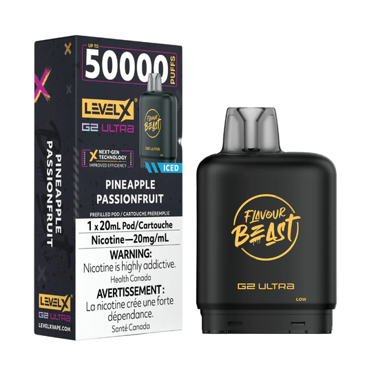 Level X Flavour Beast G2 Ultra 50K Vape Pod - Pineapple Passionfruit
