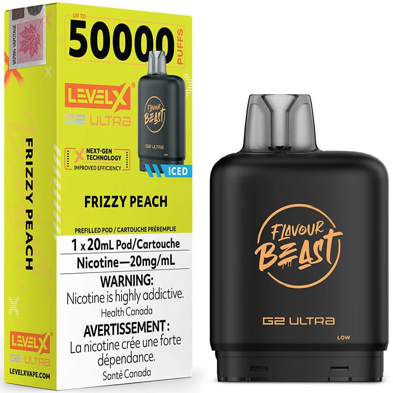 Level X Flavour Beast G2 Ultra 50K Vape Pod - Frizzy Peach Iced
