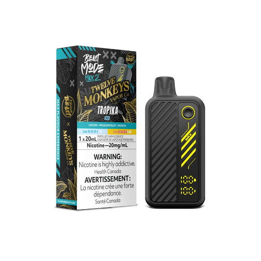 Flavour Beast Mode Max 2 Twelve Monkey Disposable Vape - Tropika Iced